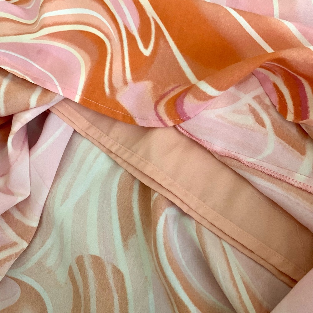 Petal & Pup Mila pink Swirl Midi Dress - Picture 11 of 11